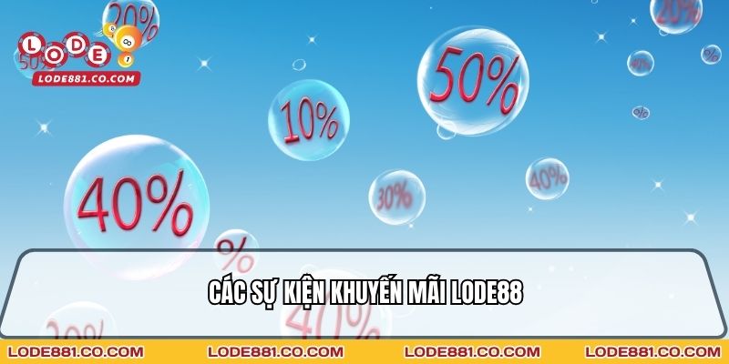 Các sự kiện Khuyến mãi Lode88