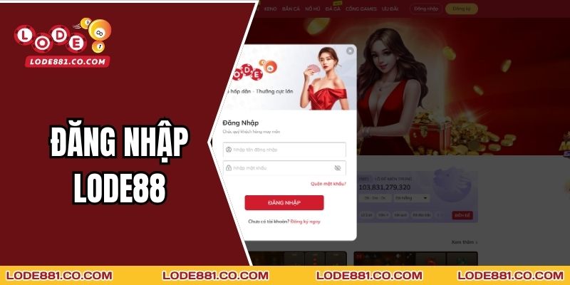 Đăng Nhập Lode88